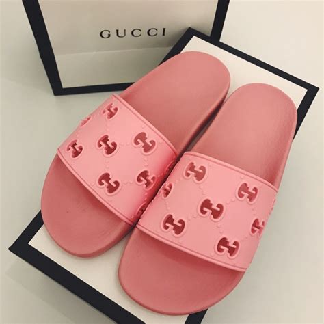 green and pink gucci slides|pink Gucci slides nordstrom.